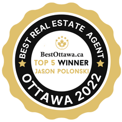 Best in Ottawa Award presented to Jason Polonski, a top REALTOR® in Kanata and Ottawa, for consecutive years 2019 to 2025, recognizing his exceptional achievements and client-focused real estate services
