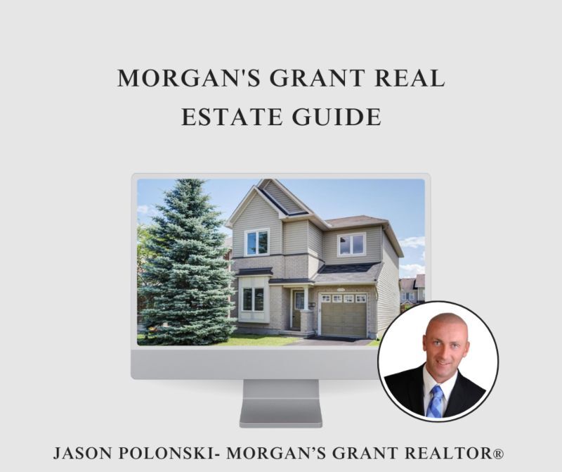 Morgan's Grant Realtor, Real Estate Guide, Jason Polonski. A computer monitor with the house from Morgan's grant, photo of Jason polonski- Morgan's grant real estate agent.