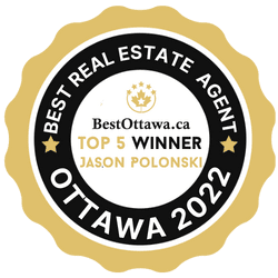 Best in Ottawa Award presented to Jason Polonski, a top REALTOR® in Kanata and Ottawa, for consecutive years 2019 to 2025, recognizing his exceptional achievements and client-focused real estate services
