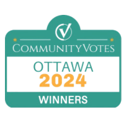 Ottawa Community Votes Award presented to Jason Polonski, a top REALTOR® in Kanata and Ottawa, in 2024 for outstanding contributions to the local real estate community