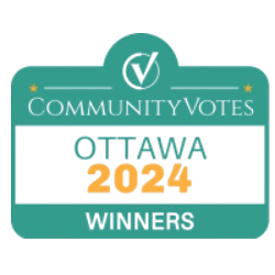 Ottawa Community Votes Award presented to Jason Polonski, a top REALTOR® in Kanata and Ottawa, in 2024 for outstanding contributions to the local real estate community